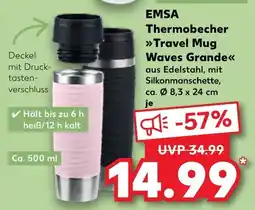 Kaufland EMSA Thermobecher Travel Mug Waves Grande Angebot