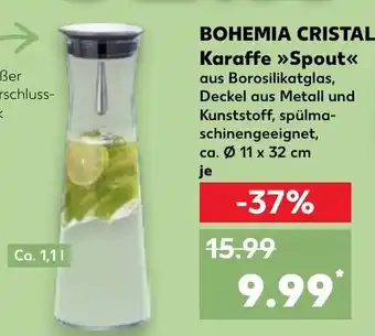 Kaufland BOHEMIA CRISTAL Karaffe Spout Angebot
