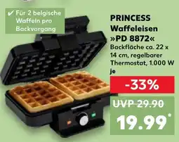 Kaufland PRINCESS Waffeleisen PD 8872 Angebot