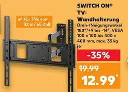 Kaufland SWITCH ON TV- Wandhalterung Angebot