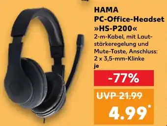 Kaufland HAMA PC-Office-Headset HS-P200 Angebot