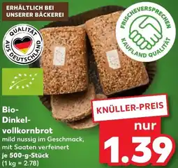 Kaufland Bio- Dinkel- vollkornbrot Angebot