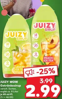 Kaufland JUIZY WOW Getränkesirup Angebot