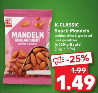 Kaufland K-CLASSIC Snack-Mandeln Angebot
