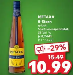 Kaufland METAXA 5-Stern Angebot