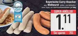 E-Center Bayerische Curry-Knacker oder Wollwurst Angebot
