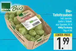 E-Center Bio- Tafeltrauben Angebot