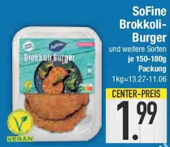 E-Center SoFine Brokkoli- Burger Angebot