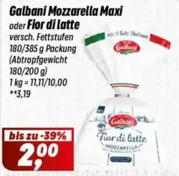 Simmel Galbani Mozzarella Maxi oder Fior di latte Angebot