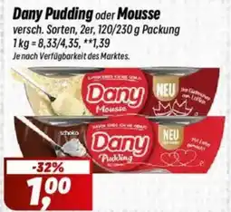 Simmel Dany Pudding oder Mousse Angebot