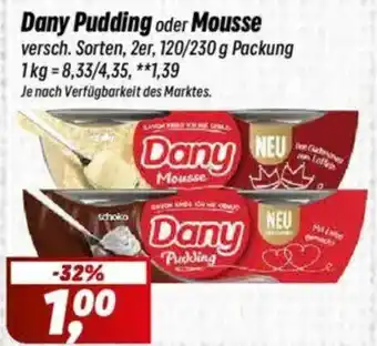 Simmel Dany Pudding oder Mousse Angebot