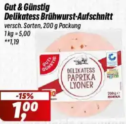 Simmel Gut &Günstig Delikatess Brühwurst-Aufschnitt Angebot