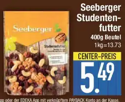 E-Center Seeberger Studenten- futter Angebot