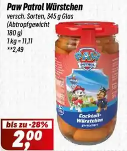 Simmel Paw Patrol Würstchen Angebot