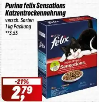 Simmel Purina felix Sensations Katzentrockennahrung Angebot