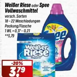 Simmel Weißer Riese oder Spee Vollwaschmittel Angebot