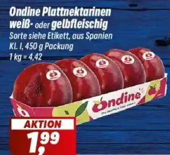Simmel Ondine Plattnektarinen weiß-oder gelbfleischig Angebot