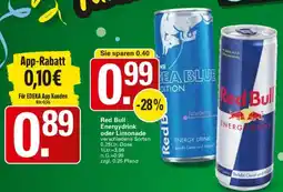 WEZ Red Bull Energydrink oder Limonade Angebot