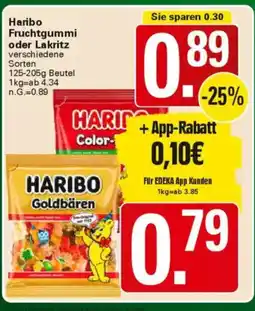 WEZ Haribo Fruchtgummi oder Lakritz Angebot