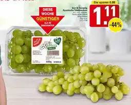 WEZ Gut & Günstig Spanische Tafeltrauben Angebot