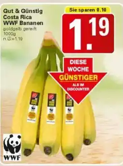 WEZ Gut & Günstig WWF Bananen Angebot
