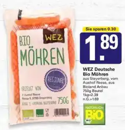 WEZ WEZ Deutsche Bio Möhren Angebot