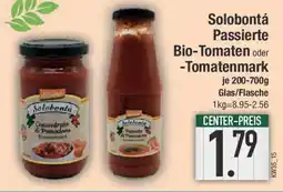 E-Center Solobontá Passierte Bio-Tomaten oder -Tomatenmark Angebot