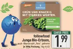 E-Center followfood Junge Bio-Erbsen Angebot