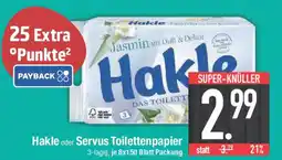 E-Center Hakle oder Servus Toilettenpapier Angebot