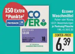 E-Center Ecover Waschmittel Pulver oder flüssig Angebot