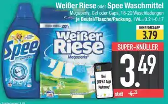 E-Center Weißer Riese oder Spee Waschmittel Angebot
