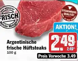 HIT Argentinische frische Hüftsteaks Angebot