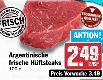 HIT Argentinische frische Hüftsteaks Angebot
