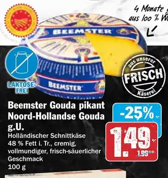 HIT Beemster Gouda pikant Noord-Hollandse Gouda - g.U. Angebot