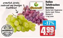 HIT Italien Tafeltrauben kernlos Angebot