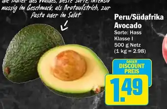 HIT Peru/Südafrika Avocado Angebot
