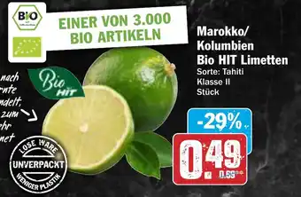 HIT Marokko/ Kolumbien Bio HIT Limetten Angebot