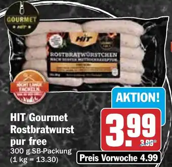 HIT HIT Gourmet Rostbratwurst pur free Angebot