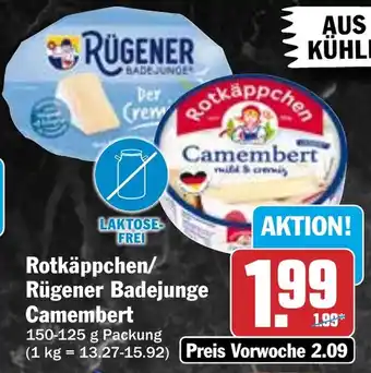 HIT Rotkäppchen/ Rügener Badejunge Camembert Angebot