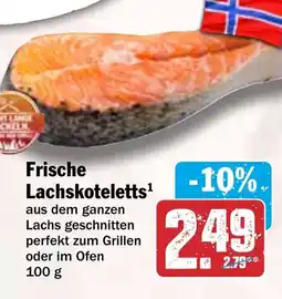 HIT Frische Lachskoteletts Angebot