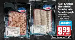 HIT Haak & Christ Blanchierte Garnelen oder Garnelenspieße Angebot