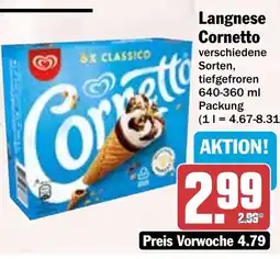 HIT Langnese Cornetto Angebot