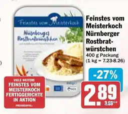 HIT Feinstes vom Meisterkoch Nürnberger Rostbrat- würstchen Angebot