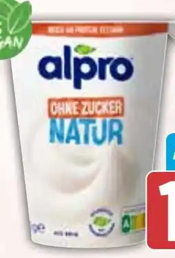 HIT Alpro Joghurtalternative Natur oder Natur ohne Zucker Angebot
