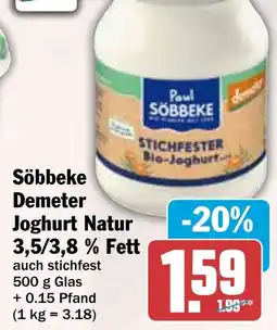 HIT Söbbeke Demeter -Joghurt Natur 3,5/3,8% Fett Angebot