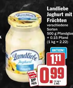 HIT Landliebe Joghurt mit Früchten Angebot