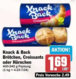HIT Knack & Back Brötchen, Croissants oder Hörnchen Angebot