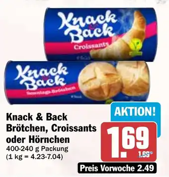 HIT Knack & Back Brötchen, Croissants oder Hörnchen Angebot