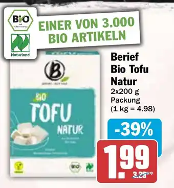 HIT Berief Bio Tofu Natur Angebot