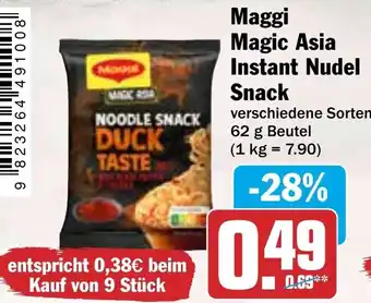 HIT Maggi Magic Asia Instant Nudel Snack Angebot